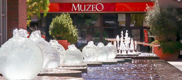 Fountains outside Muzeo Museum and Cultural Center